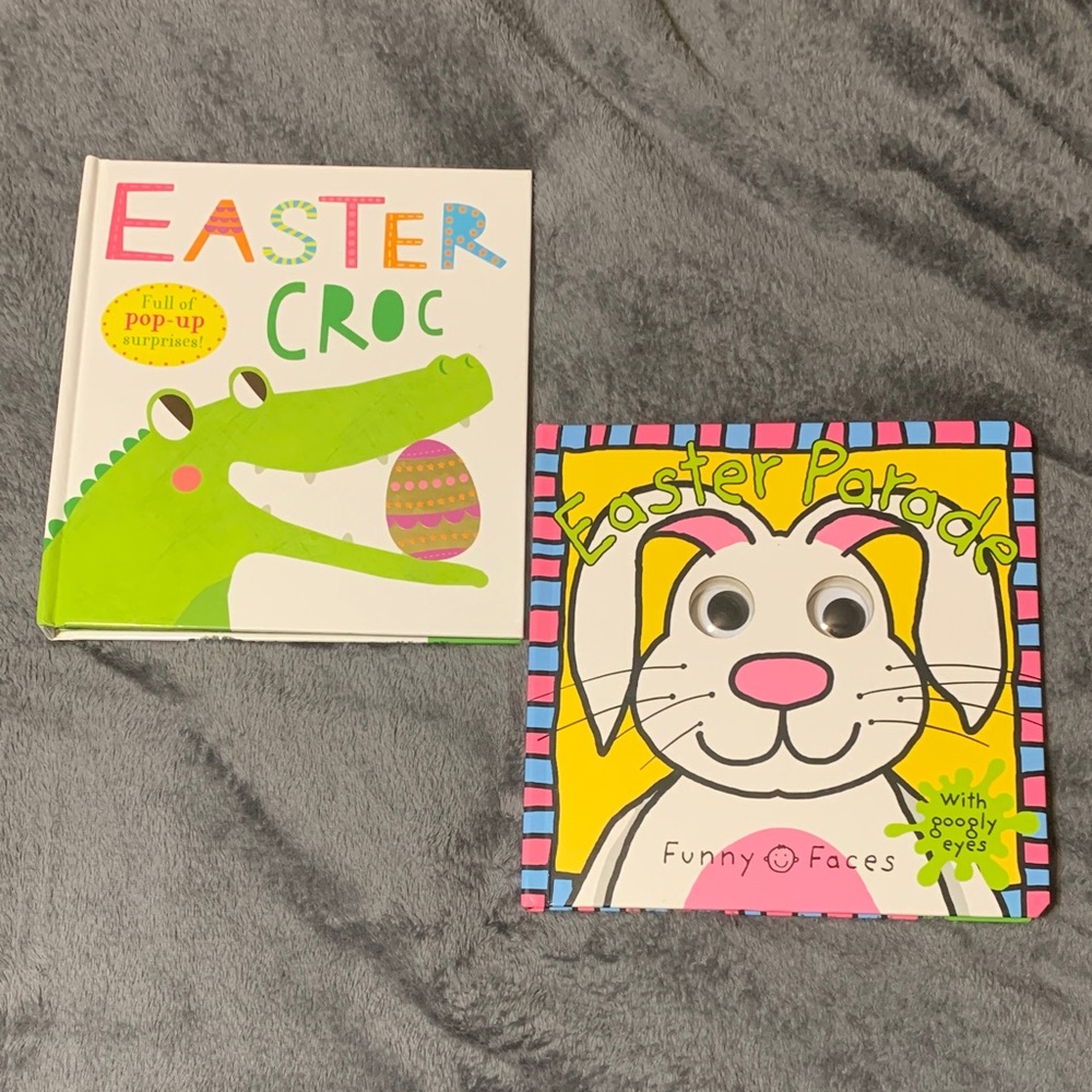 Easter Croc & Easter Parade Board Books - Bright Green & Yellow Covers